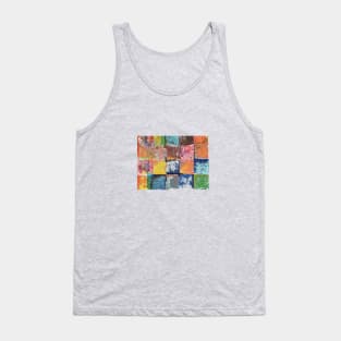 Fusion - Squares, abstract Painting Tank Top